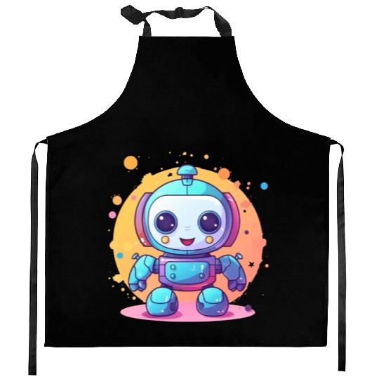 Robot Baby Robotic Future Engineer Technology Kitchen Aprons