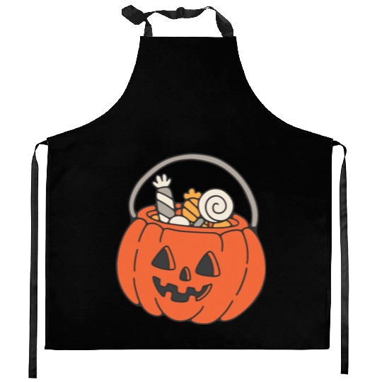 Trick Or Treat Halloween Jack O Lantern Kitchen Aprons