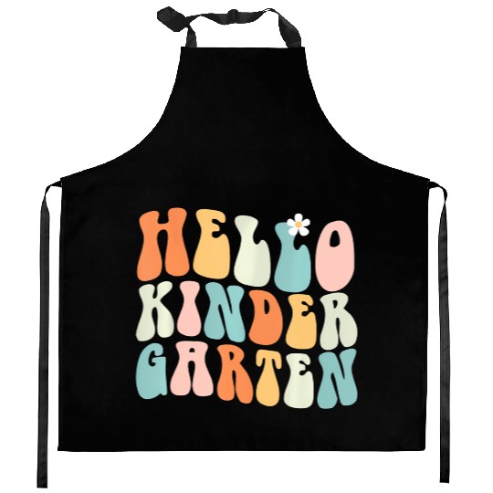 Hello Kindergarten Teacher Team Back To School Kitchen Aprons
