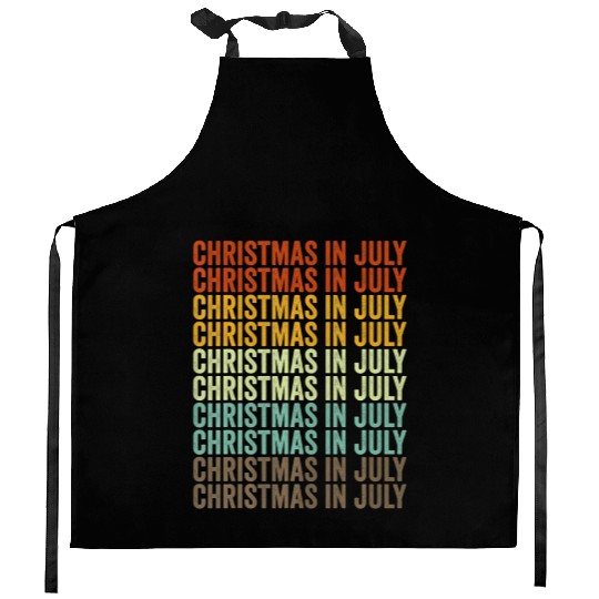Christmas In July Kitchen Aprons