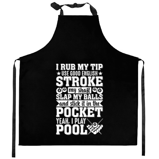 Yeah I Play Pool Pool Player Billiards Dad S Kitchen Aprons
