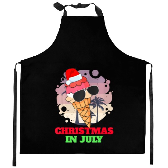 Ice Cream Mid Year Xmas Party Beach Christmas In Kitchen Aprons