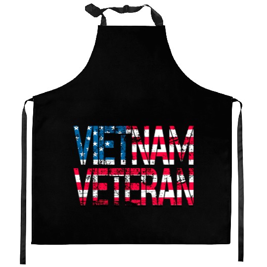 Vietnam Veteran Us Flag Vietnam Vets Kitchen Aprons