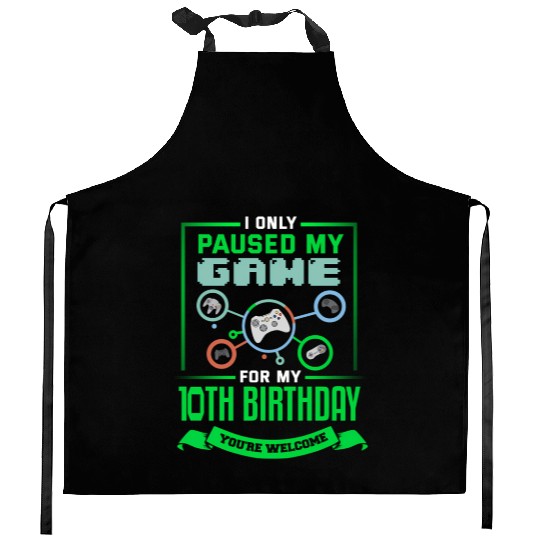 10 Gamer 10Th Bday Kitchen Aprons
