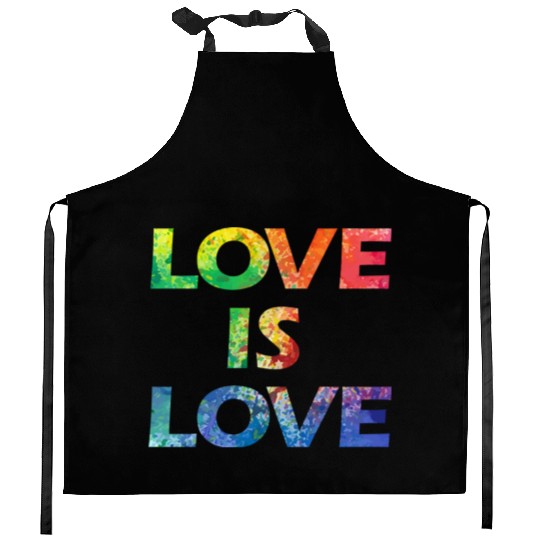 LOVE IS LOVE Kitchen Aprons