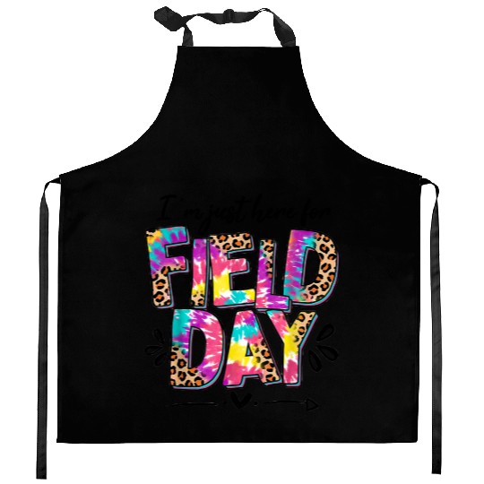 I'm Just Here for Field Leopard Skin and Tie-Dye Kitchen Aprons
