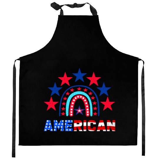 American Independence Day Love America Patriot Kitchen Aprons