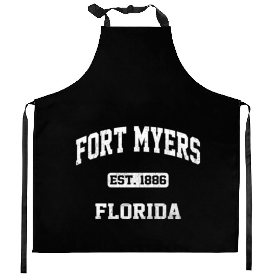 Fort Myers Florida Fl Vintage State Athletic Kitchen Aprons