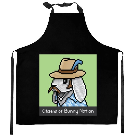 Citizens of Bunny Nation NFT #37 Artwork Kitchen Aprons