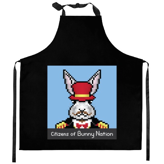 Citizens of Bunny Nation NFT #34 Artwork Kitchen Aprons