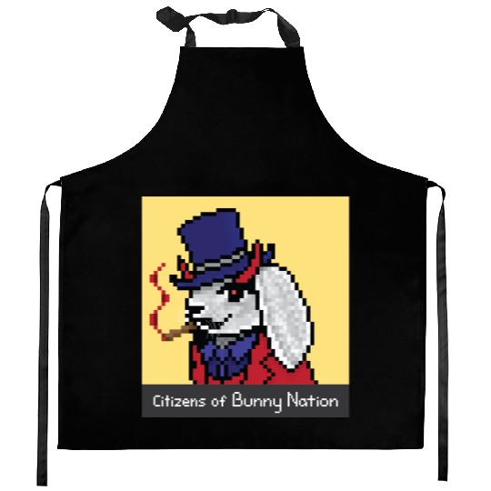 Citizens of Bunny Nation NFT #54 Artwork Kitchen Aprons