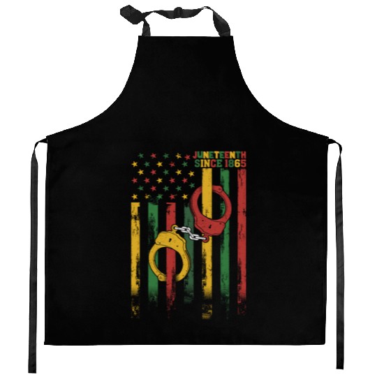 Juneteenth since 1865 Kitchen Aprons