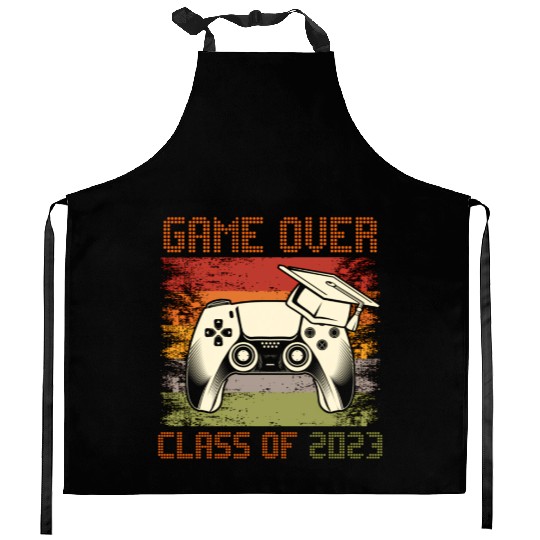 Game Over Class Of 2023 Senior 2023 School Kitchen Aprons