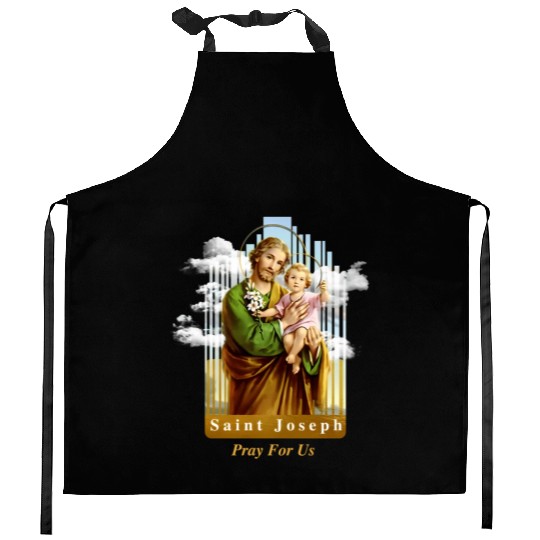 Saint Joseph Catholic Church St Joseph With Infant Kitchen Aprons