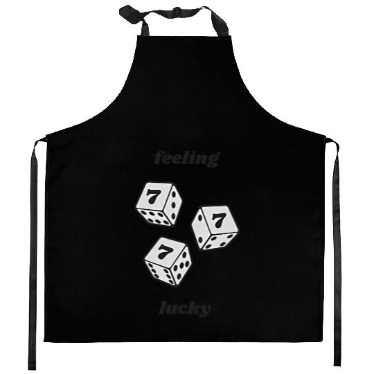 Lucky Dice 777 Angel Number Kitchen Aprons