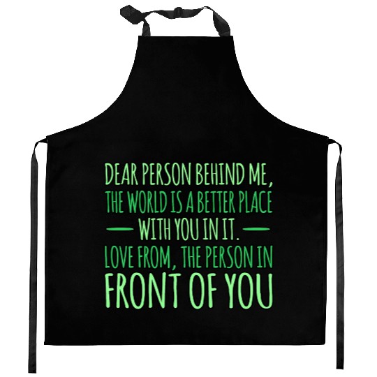 Person Behind Metal Health Awareness Supporter Kitchen Aprons