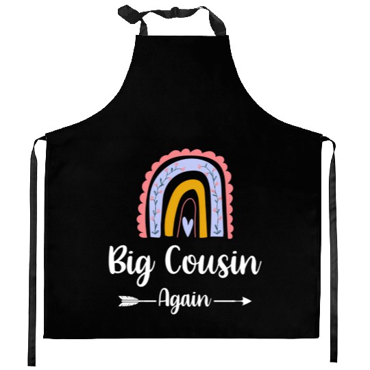 Soon To Be Big Cousin Again Rainbow Pregnancy Kitchen Aprons