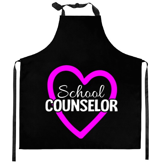Proud School Counselor Cool Teacher Kitchen Aprons