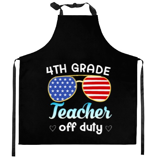 4th grade teacher off duty Kitchen Aprons