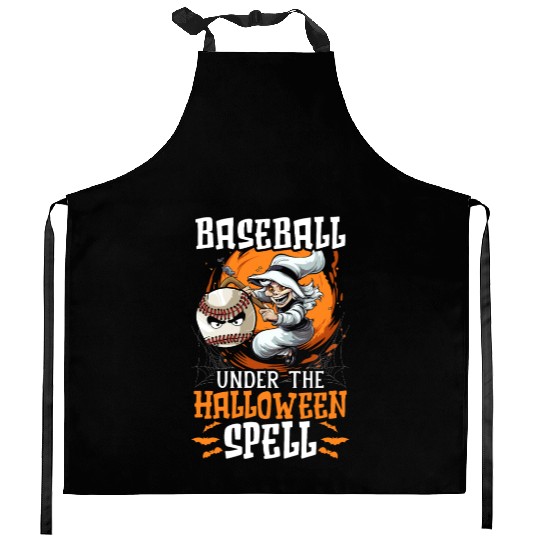 Baseball Halloween Trick Or Treat Baseball Player Kitchen Aprons