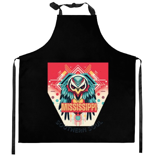 Mississippi vibes Kitchen Aprons