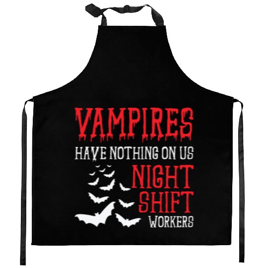 Night Shift Worker Graveyard Duty Kitchen Aprons