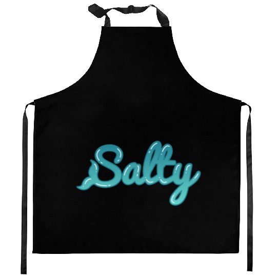 Salty Triggered Mermaid Sailor Open Ocean Water Kitchen Aprons