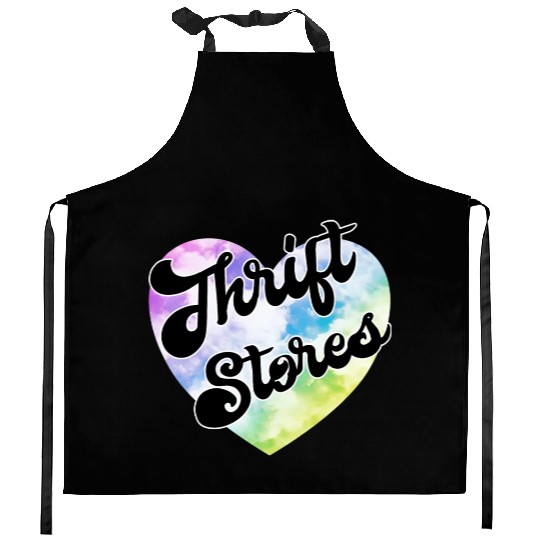 Thrift Stores pastel clouds heart Kitchen Aprons
