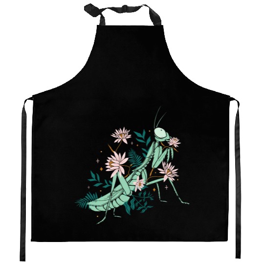 Entomology Entomologists Insect Lover Floral Kitchen Aprons