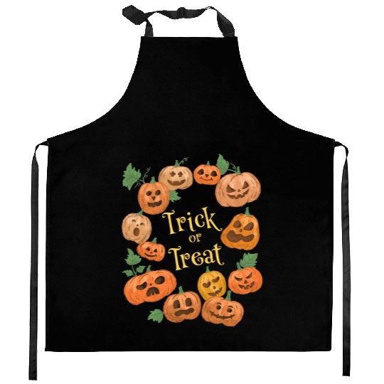 Trick Or Treat Pumpkins Kitchen Aprons
