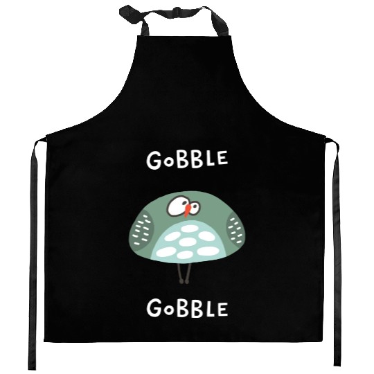 Gobble Gobble Strange Bird Kitchen Aprons