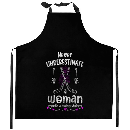 Ice Hockey Player Training Kitchen Aprons