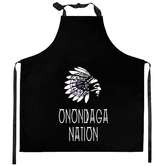Onondaga Nation Indigenous Native American Headdre Kitchen Aprons