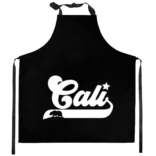 Cali California Bear Usa State Beauty Kitchen Aprons