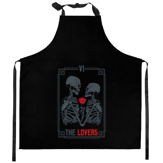 Tarot Card Astrology eleton ull Horror Kitchen Aprons