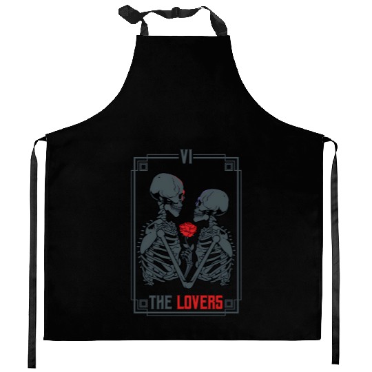 Tarot Card Astrology eleton ull Horror Kitchen Aprons