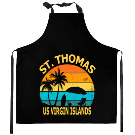 Travel St Thomas Us Virgin Islands Vacation Souven Kitchen Aprons