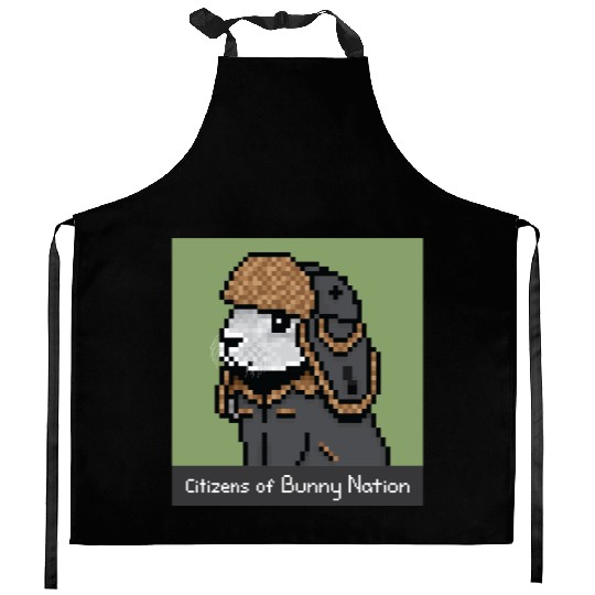 Citizens of Bunny Nation NFT #21 Artwork Kitchen Aprons