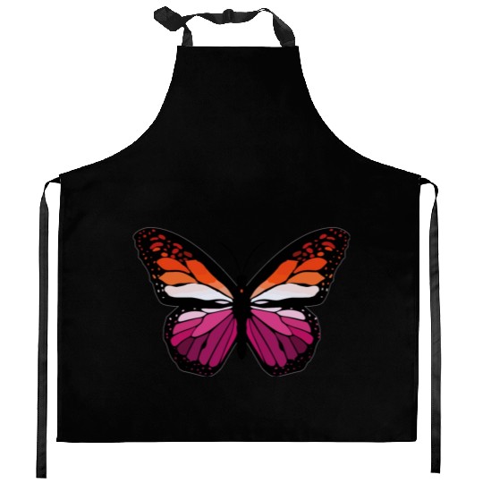 Lesbian Monarch Butterfly Sticker Kitchen Aprons