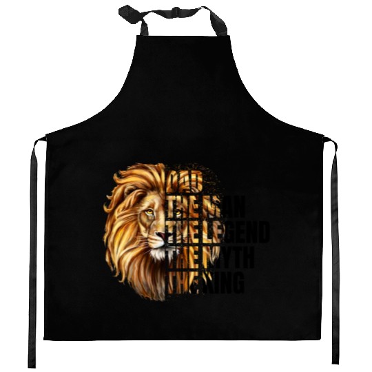 The Man the Legend Lion Kitchen Aprons