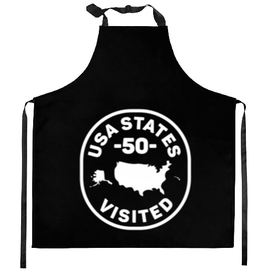 All 50 Us States Visited Kitchen Aprons