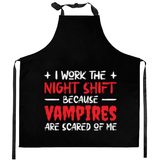 Night Shift Worker Graveyard Duty Kitchen Aprons