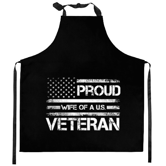 Veterans Proud Wives Of Us Veterans American Flag Kitchen Aprons