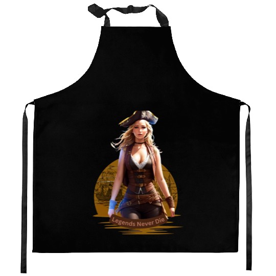 Legends Never Die Kitchen Aprons