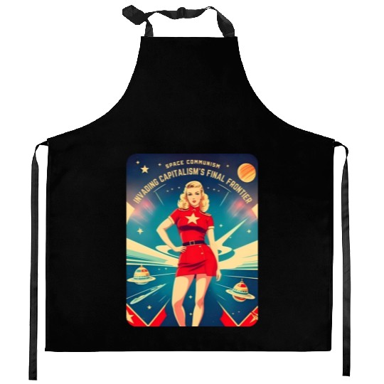 Funny Retro Cold War Soviet Communism USSR Humor Kitchen Aprons
