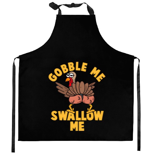 Twerking Turkey Gobble Me Swallow Me Thanksgiving Kitchen Aprons