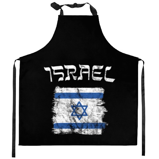 Israel Flag Kitchen Aprons