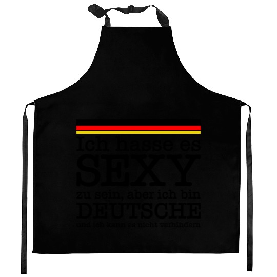 I Hate Being Sexy, but I'm a German for Pretty Kitchen Aprons