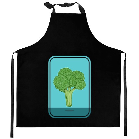 I love broccoli Kitchen Aprons