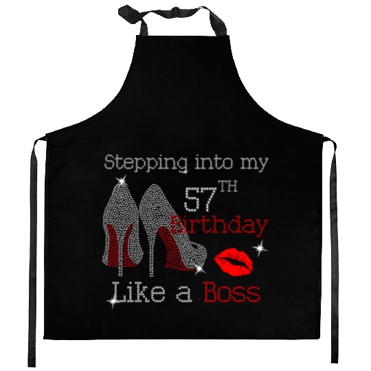 Stepping Into My 57Th Like A Boss Kitchen Aprons